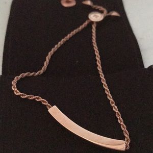 Monica Vinader rose gold bracelet